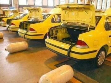آغاز تعویض رایگان مخازن CNG تاکسی های درون شهری در سیرجان