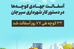 آسفالت ۳۲ کوچه طی ۷۷ روز