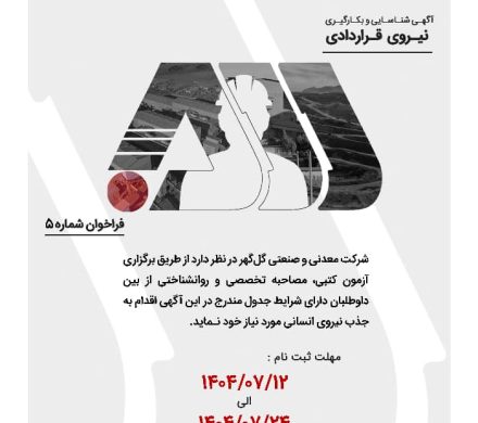 آگهی شناسایی و به کار گیری نیروی قراردادی