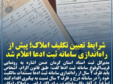 شرایط تعیین تکلیف املاک؛ پیش از راه‌اندازی سامانه ثبت ادعا اعلام شد