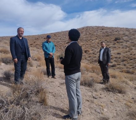 بازدید رییس گروه تهیه طرح های ابخیزداری وحفاظت خاک سازمان منابع طبیعی کشور از پروژه بیومکانیک منطقه چوران چهارگنبد سیرجان