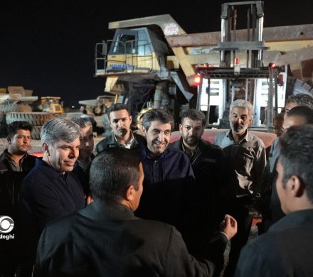 | بازدید شبانه مدیرعامل شرکت معدنی و صنعتی گهرزمین از معدن
