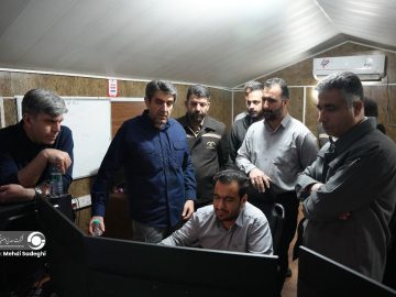 دکتر امرایی از واحدهای عملیاتی در شیفت شب بازدید کردد