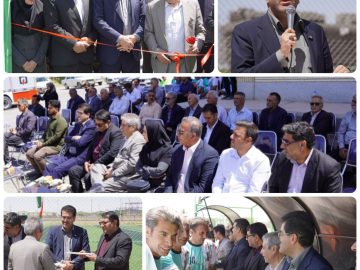 افتتاح زمین چمن مصنوعی خیرساز در روستای محمودآباد